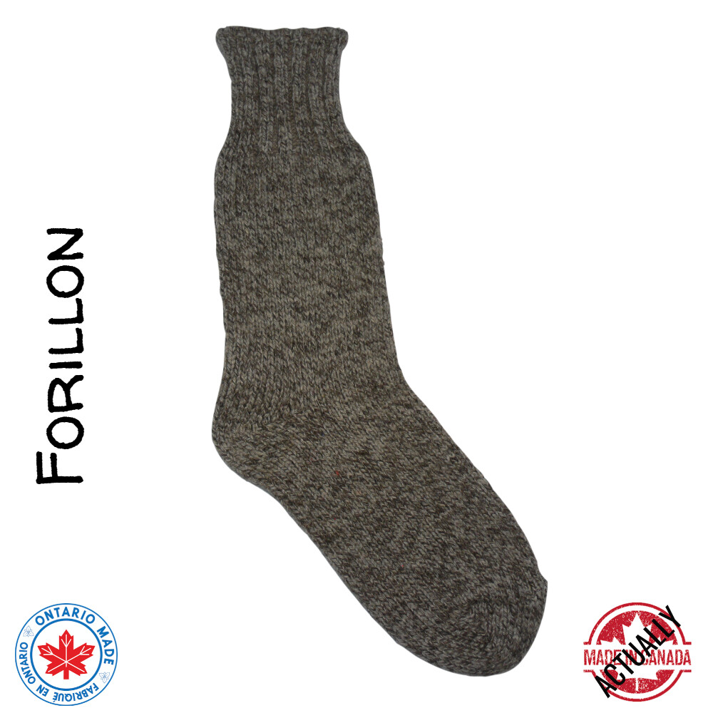 Forillon 100 Wool Sock Actually Made in Canada