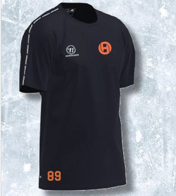 T-Shirt TT CF Navy/Orange Junior