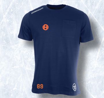 T-Shirt Street Pocket Navy/Orange Senior