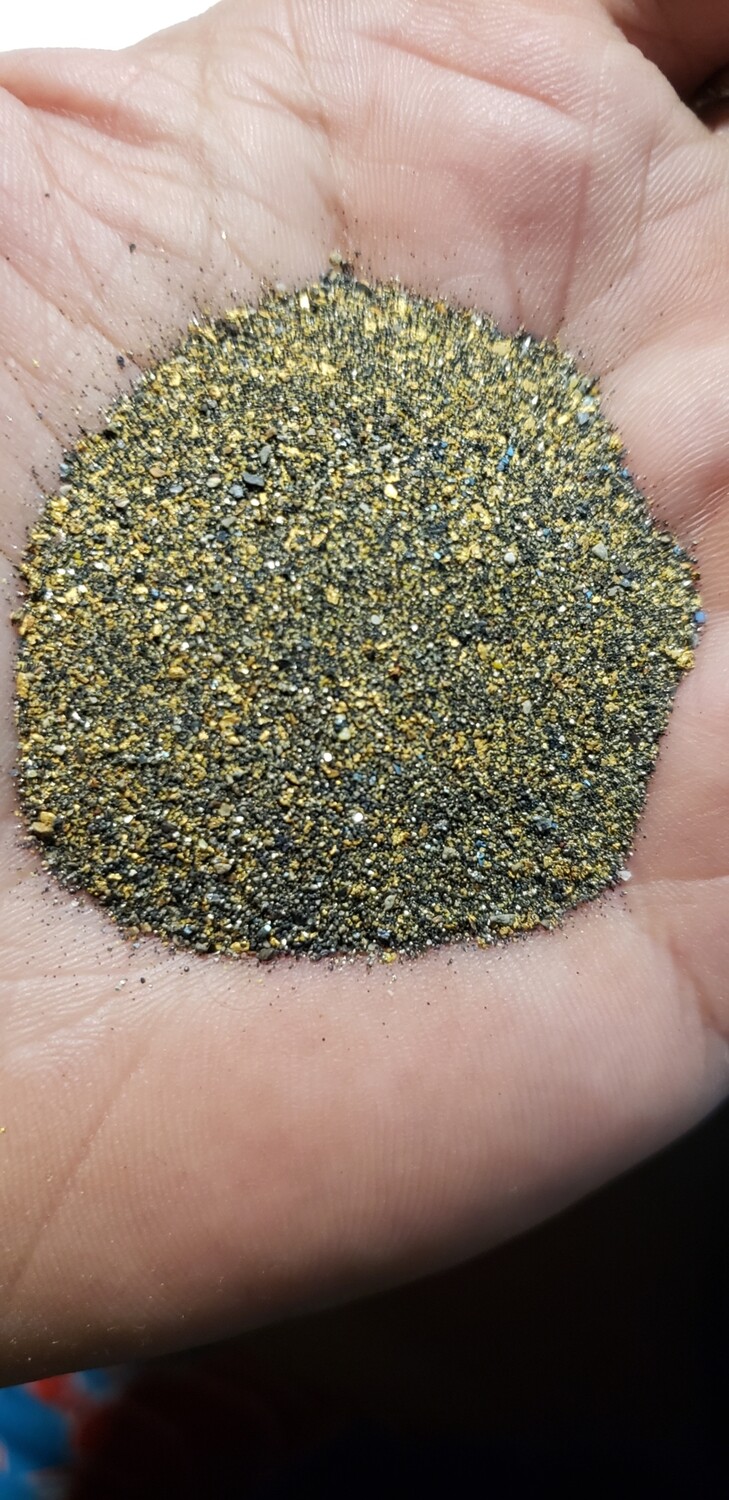 Black sand and gold only paydirt - 1 gram | Buy Gold nuggets and Paydirt. Goldbay - Online since ...