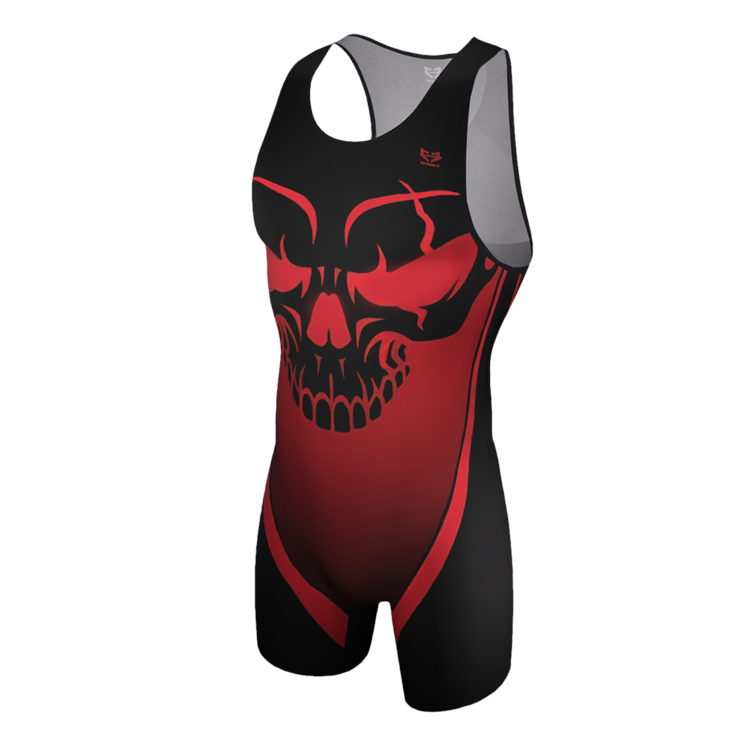 Store Red Skull Wrestling Singlet Go Earn It