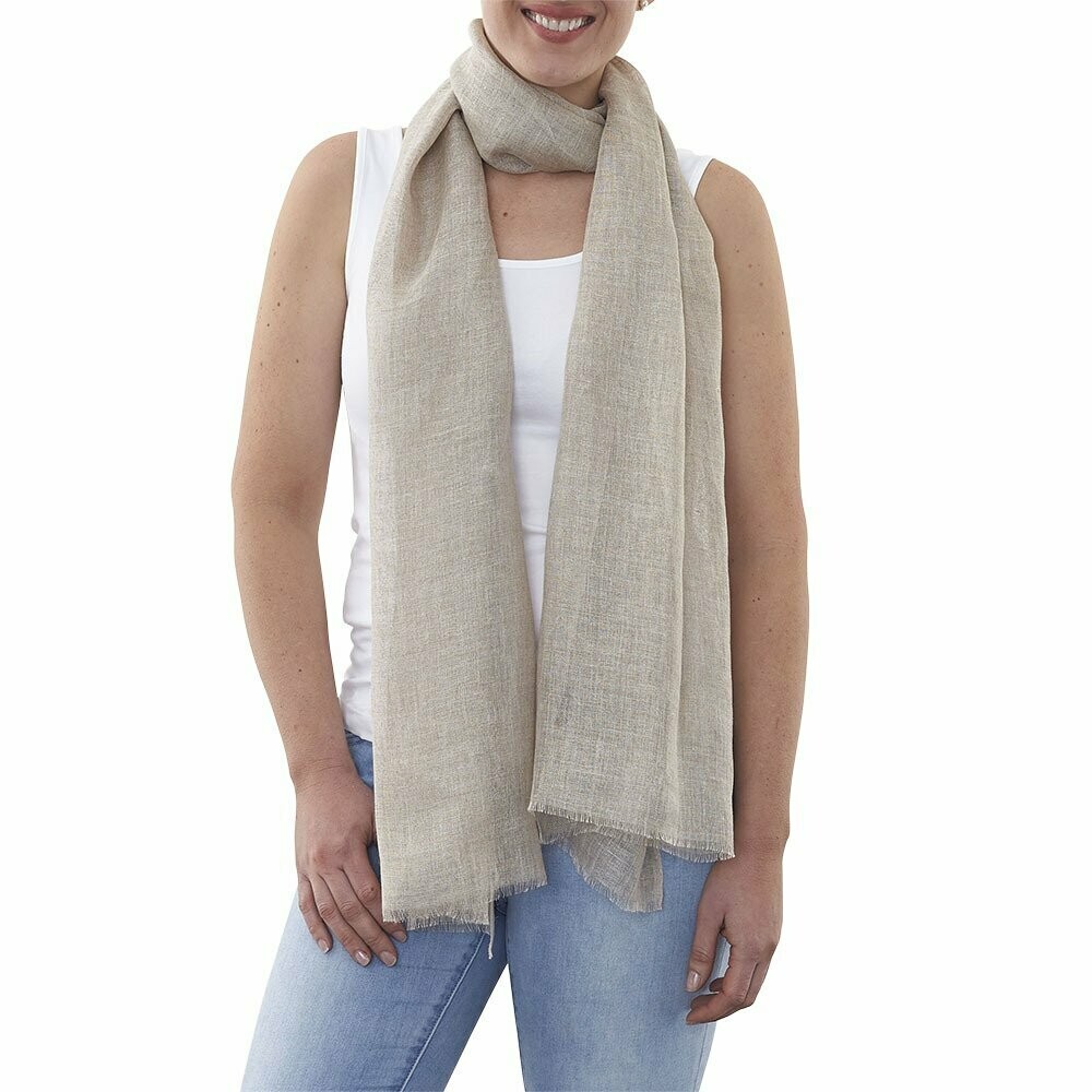 DLUX Zara Soft Linen Scarf/Wrap