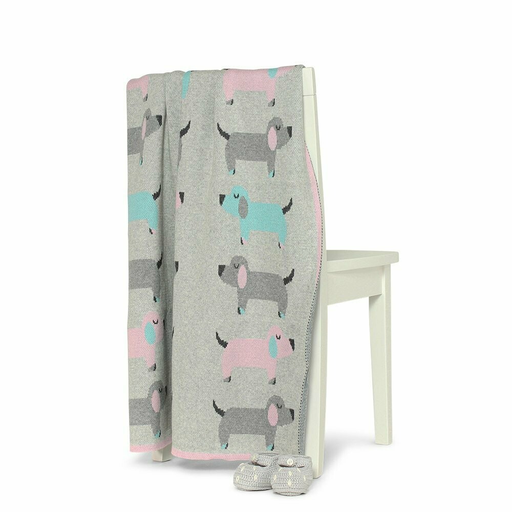 Puppies Cotton Baby Blanket