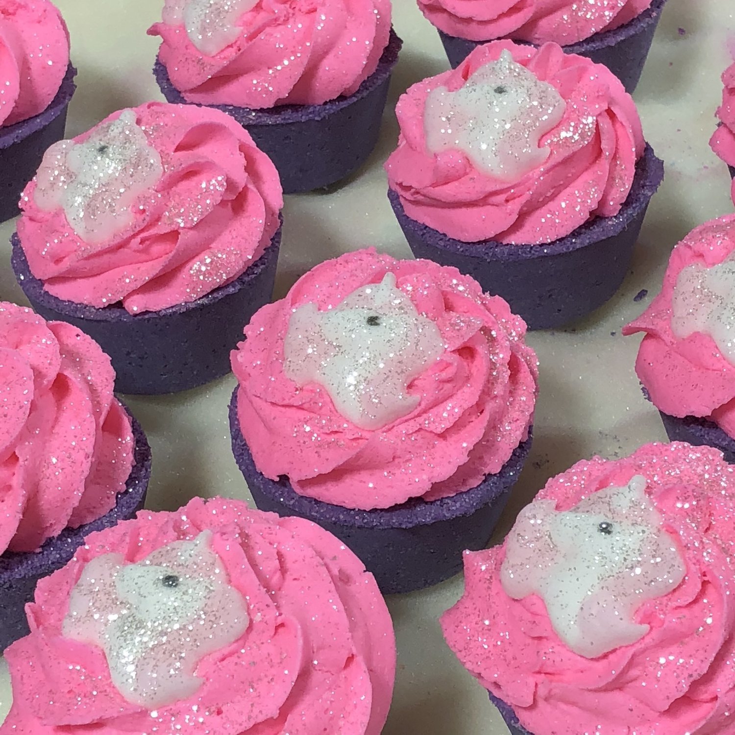 Unicorn Kiss Cupcake Bubble Bath Bombs 5oz