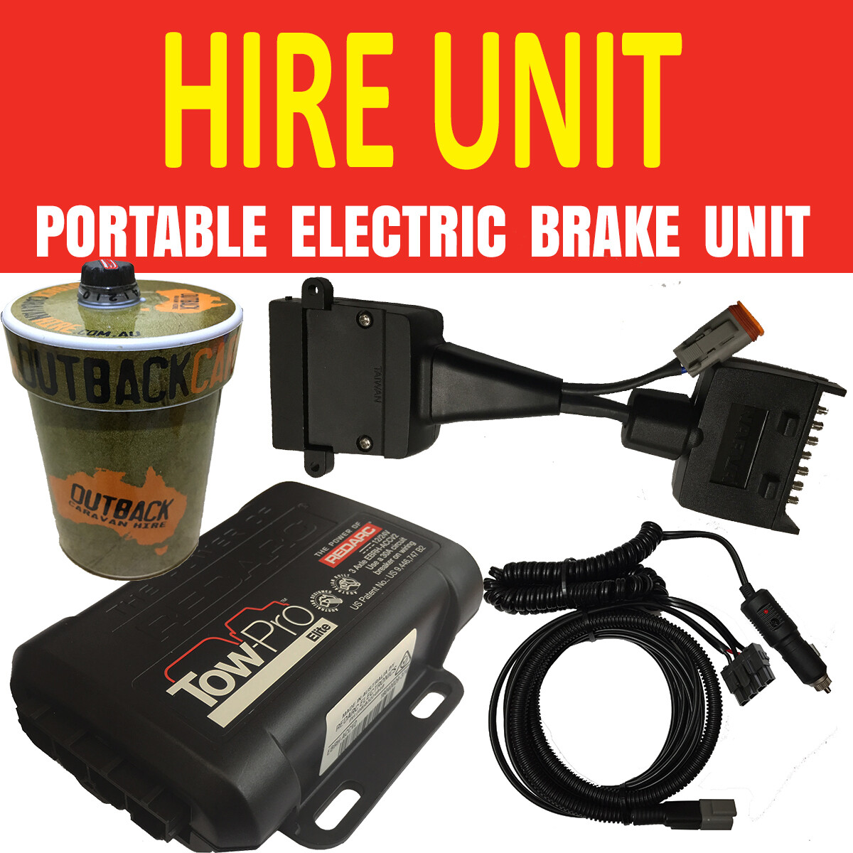 HIRE UNIT Portable Electric Brake Kit (100 Hire + 200 Bond)