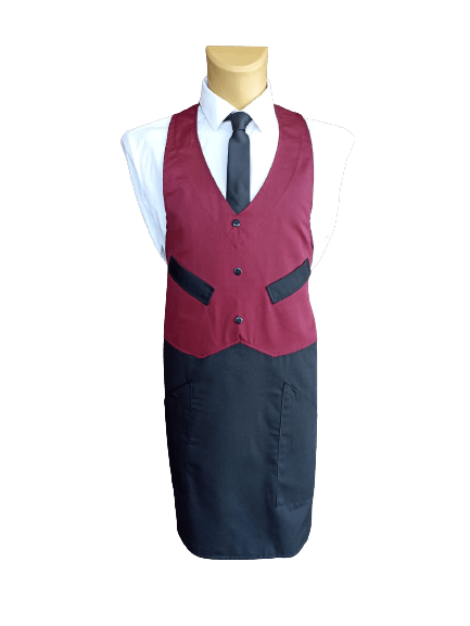 2 Grembiuli Professionali Da Cameriere - Grembiule In Vita Con 3 Tasche Per Ristorante E Cucina - Foto 6