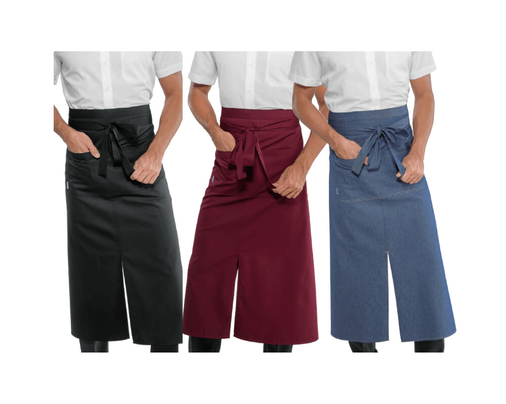 2 Grembiuli Professionali Da Cameriere - Grembiule In Vita Con 3 Tasche Per Ristorante E Cucina - Foto 10