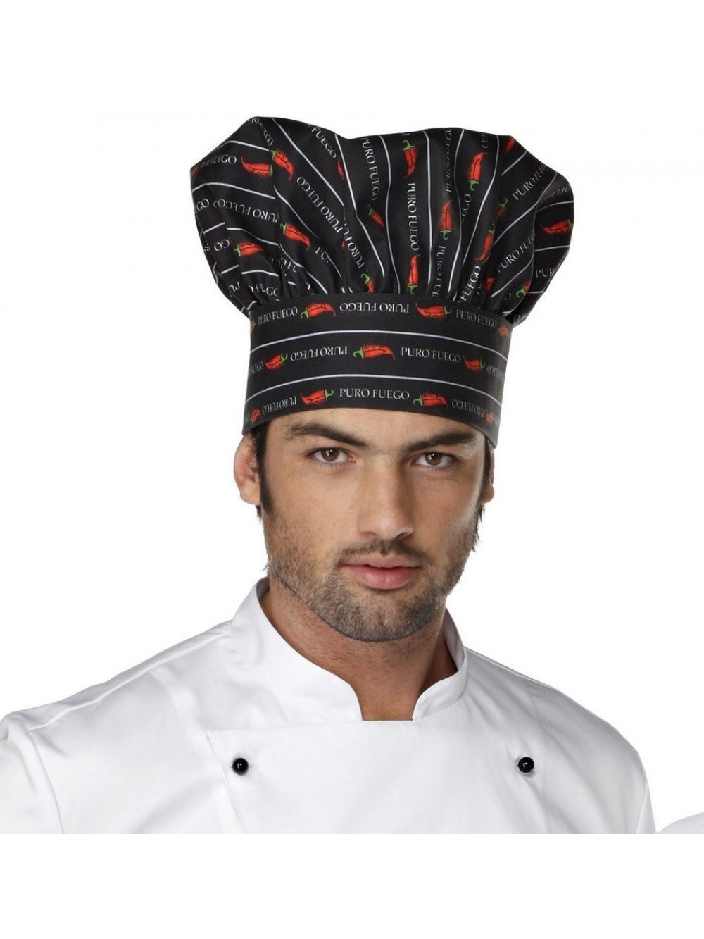 Cappello Da Chef Toque In Cotone - Taglia Unica, Design Menù, Per Cucina, Bar, Pasticceria
