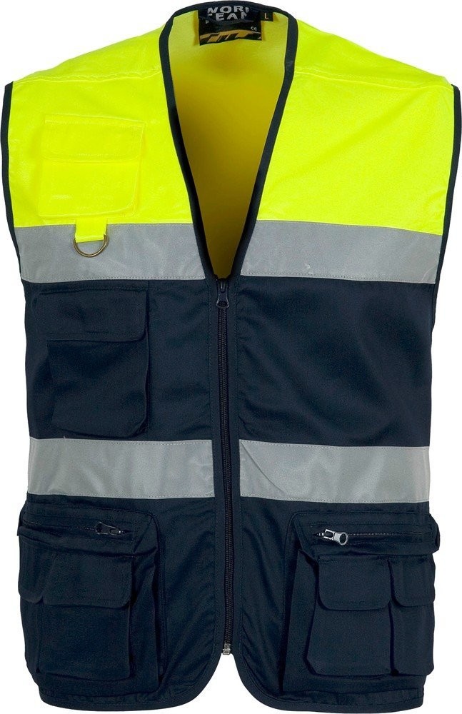 Gilet Catarifrangente Uomo Gilet Riflettente Per Sicurezza Alta