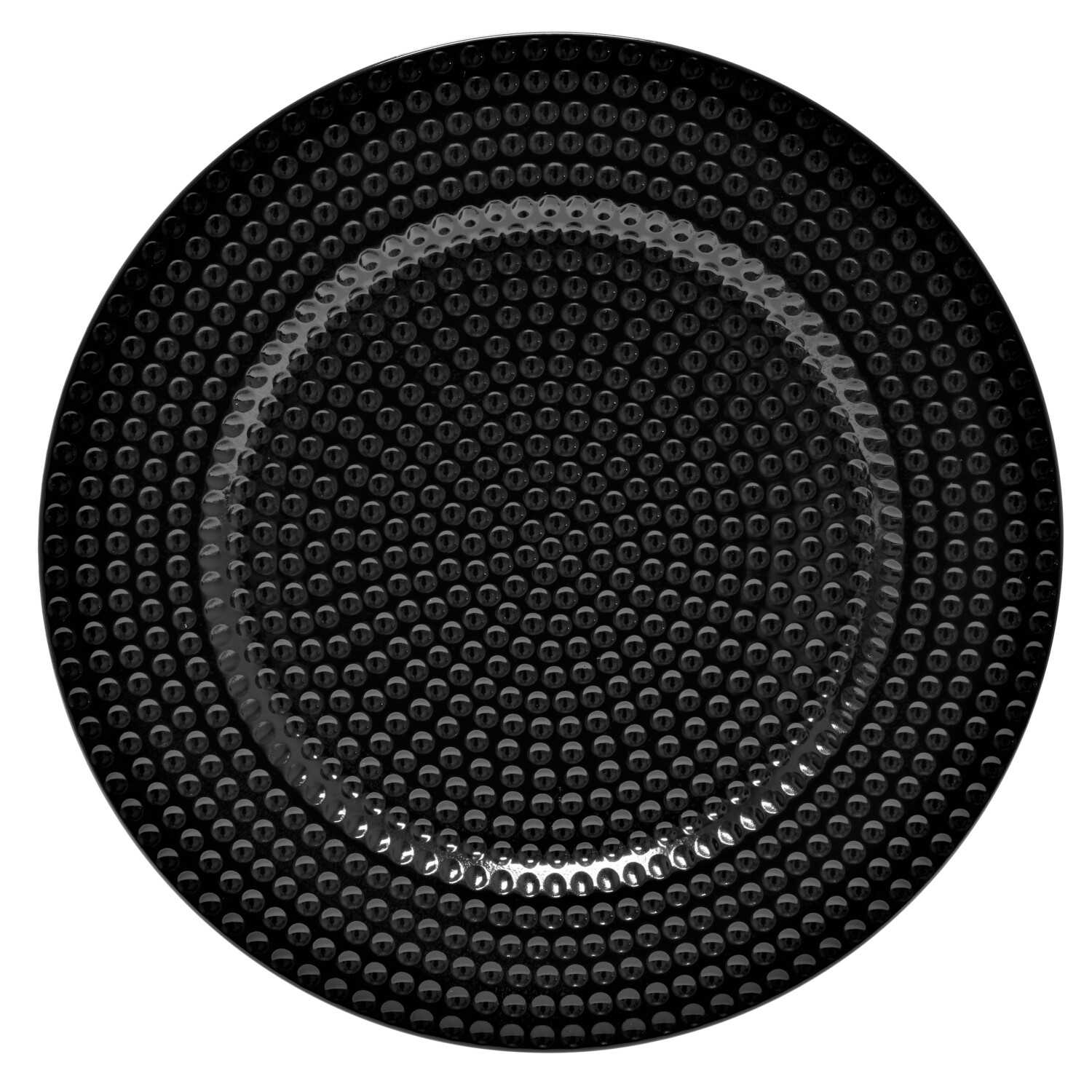 13'' Charger Plate, Hammered Black 1 pcs