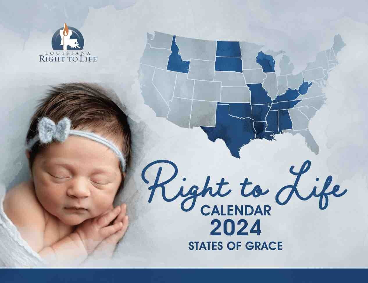 Celebrate Life Wall Calendar Store Louisiana Right to Life