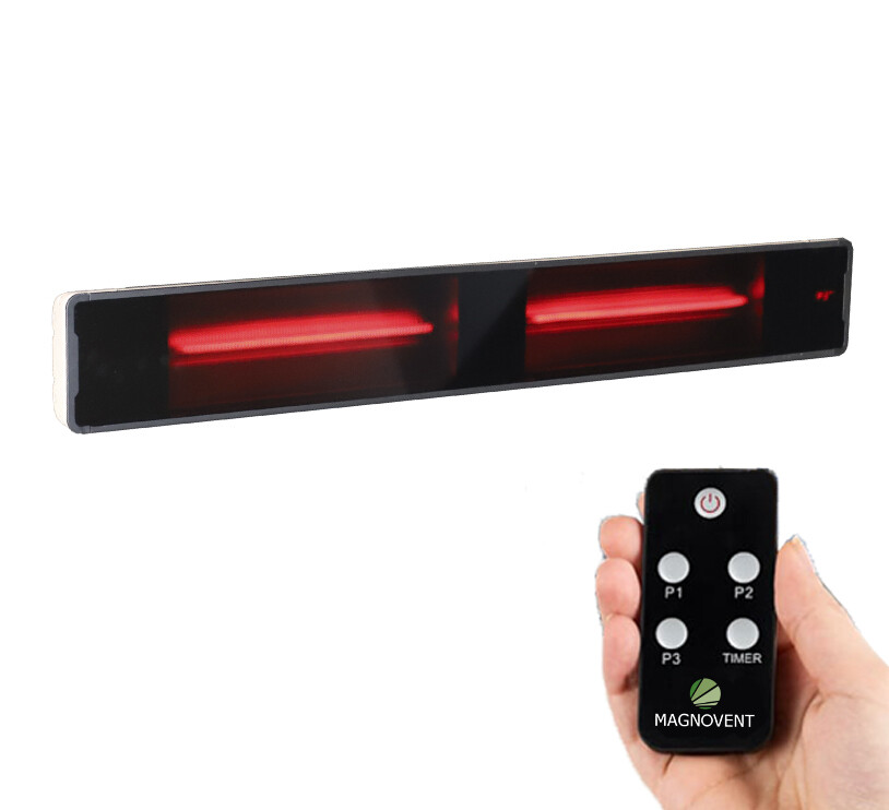 Estufa para Terrazas de Pared DARK 3200 W. Calefactor Exterior