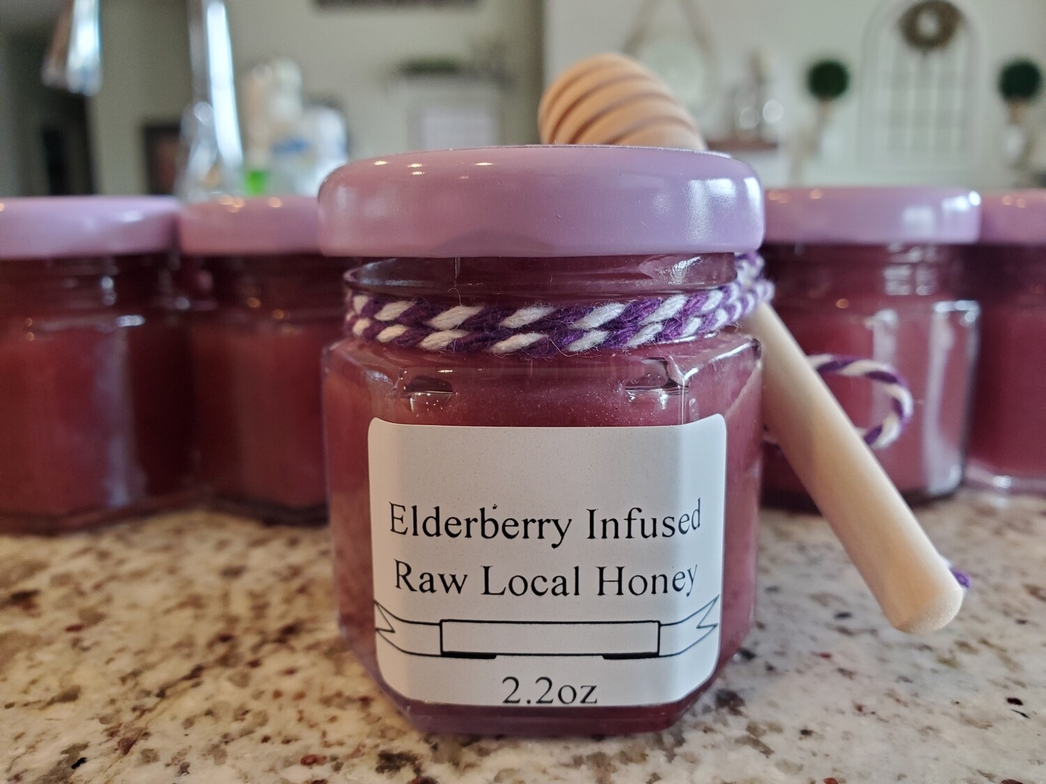 Elderberry Infused Raw Honey