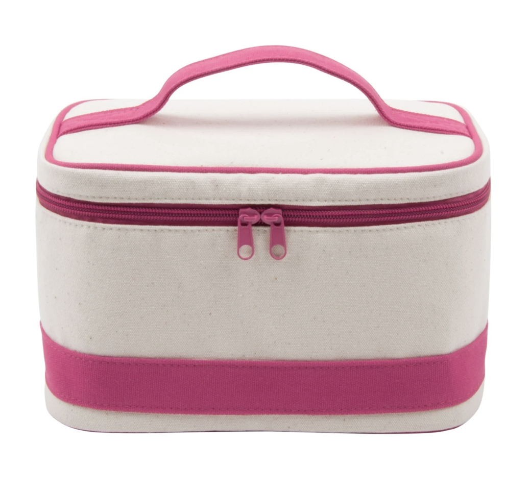 Personalized Canvas Train Case