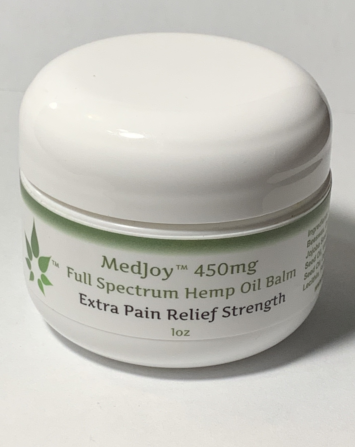 MedJoy™ Full Spectrum Hemp Balm (450mg Full Spectrum) Extra Strength 1oz
