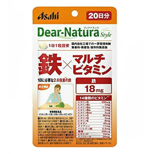 Asahi DearNatura Style Iron Multivitamin Japan Products from Japan Tsurugi Inc. Tsurugi Inc.