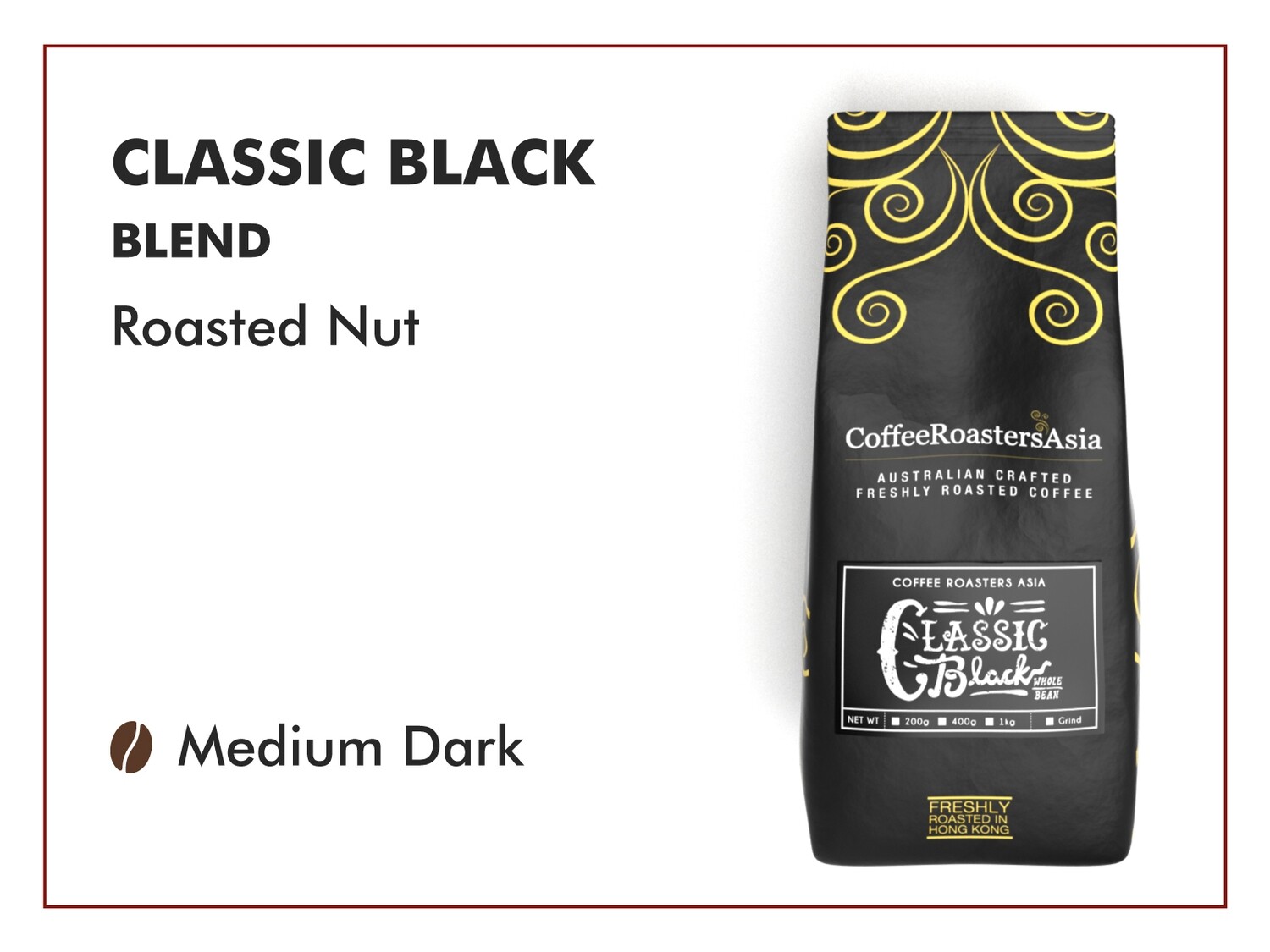Classic Black Blend Coffee Coffee Roasters Asia
