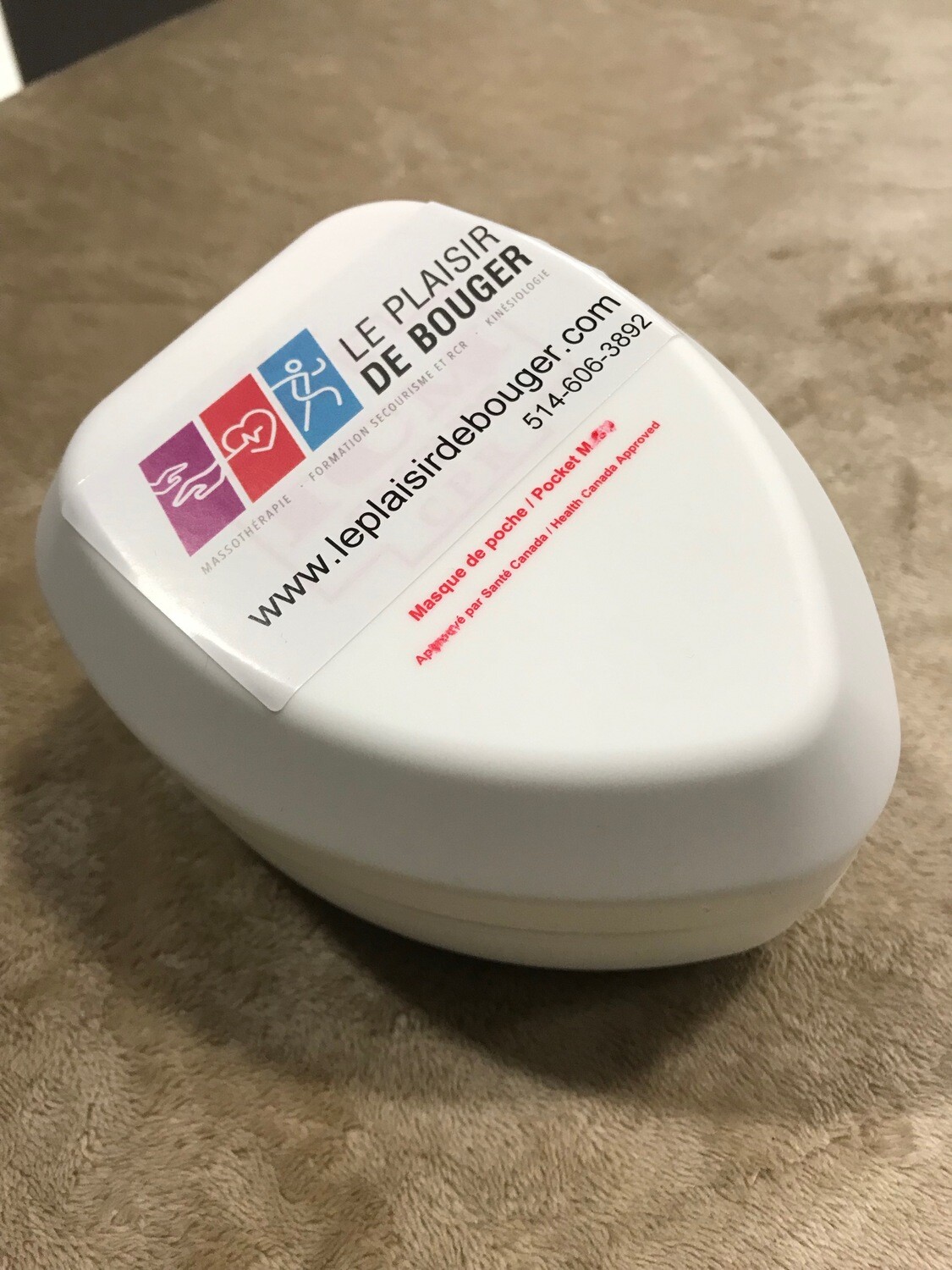 Masque de poche pour la RCR