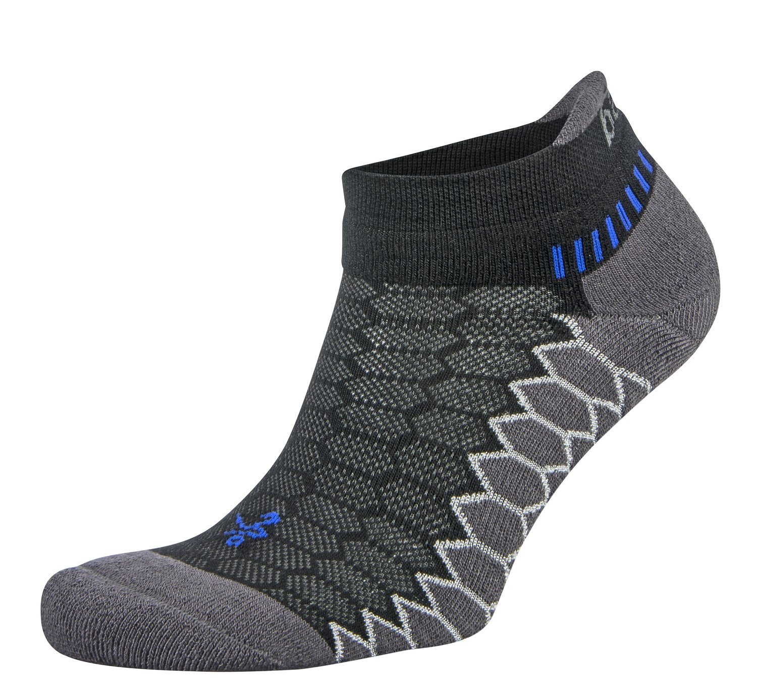 Silver Antimicrobial NoShow CompressionFit Run Socks
