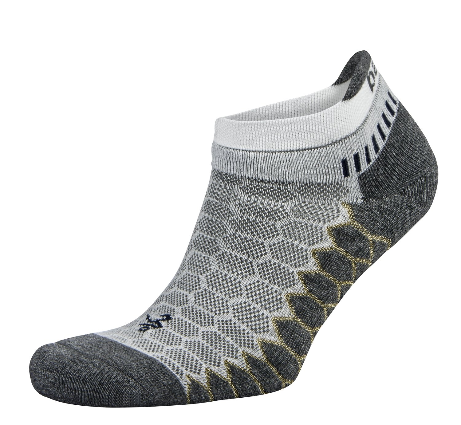 Silver Antimicrobial NoShow CompressionFit Run Socks