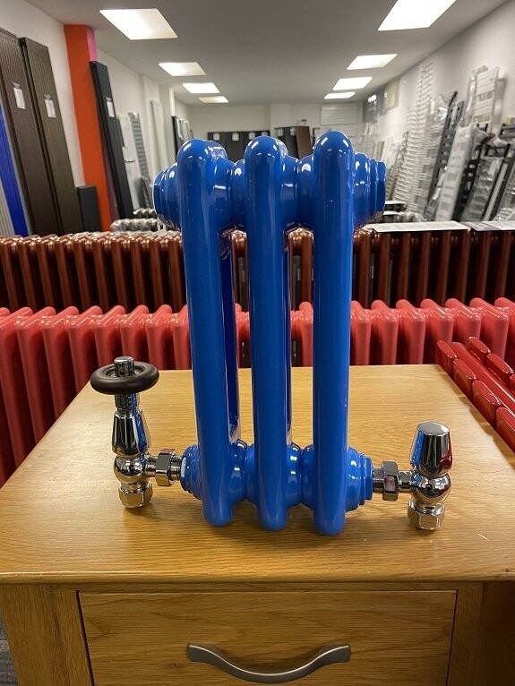 Sky Blue Period Column Radiators Huge Choice of sizes