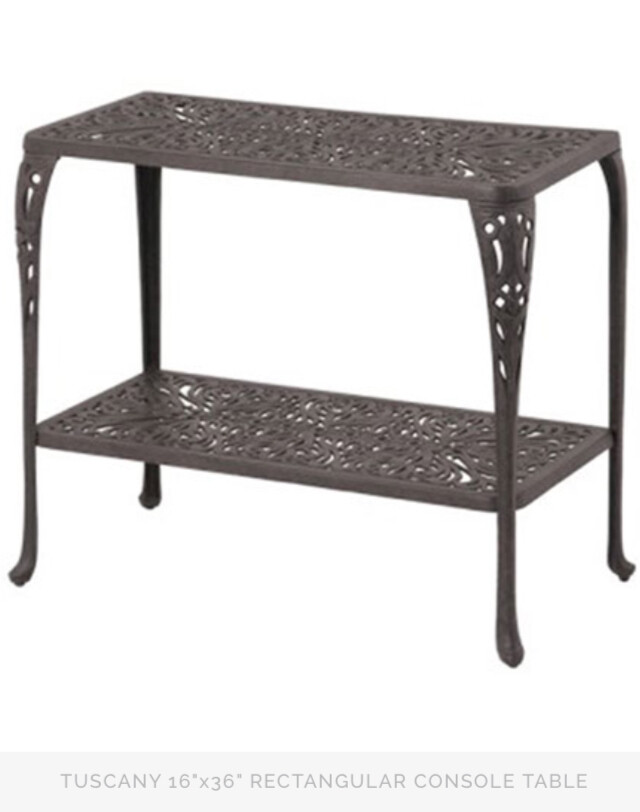 Cast Aluminum Console Serving Table to Patio World’s Online
