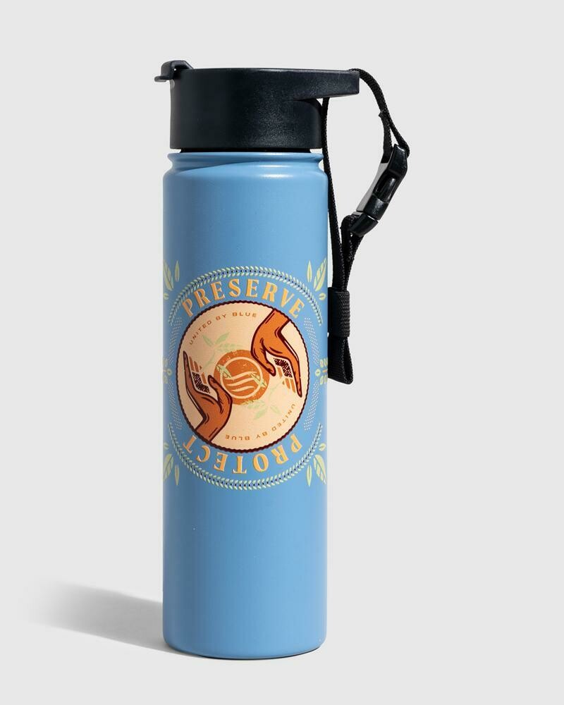 United By Blue Protect And Preserve 22oz Stainless Steel Bottle