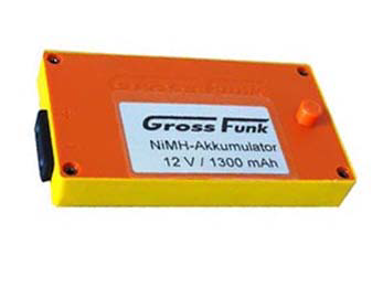 Grossfunk Battery 12V/1300mAh NiMH 100-000-134