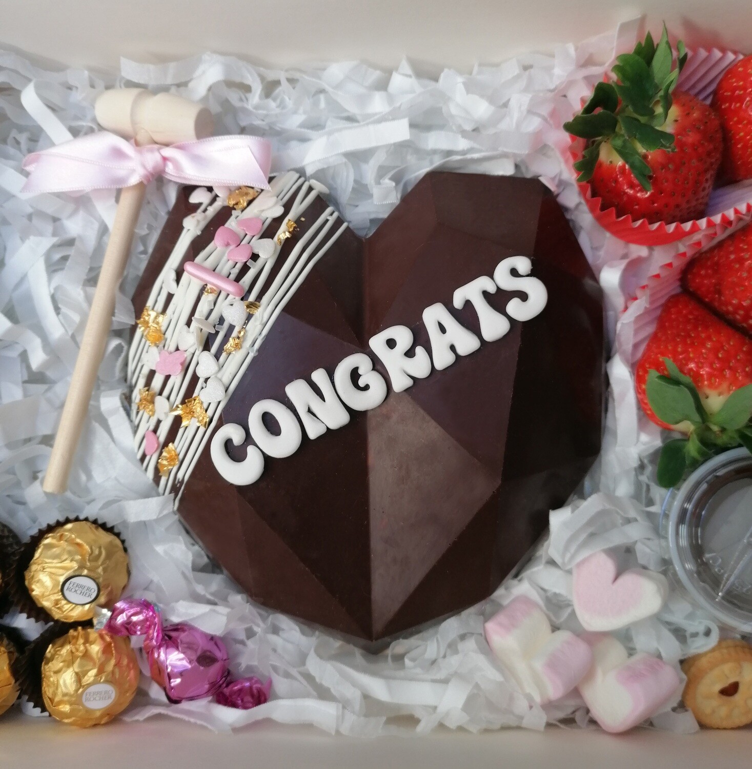 breakable chocolate heart order online