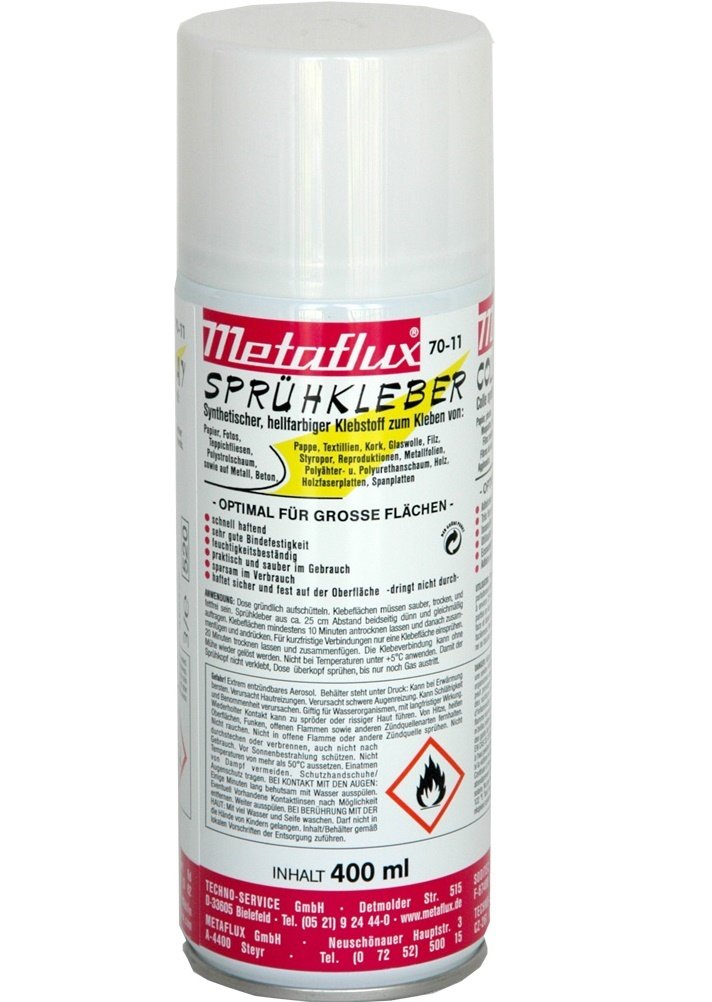 Metaflux lijm spray, inhoud 400 ml