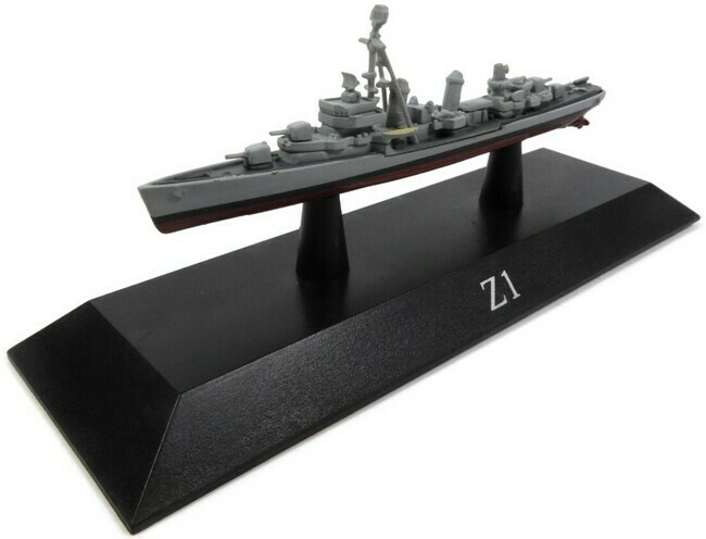 Maquette Destroyer Z1 De Agostini 1/1250 | Modèle Réduit En Métal Die-cast | Neuf