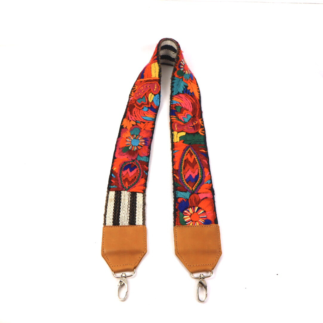 Leather Embroidered Strap