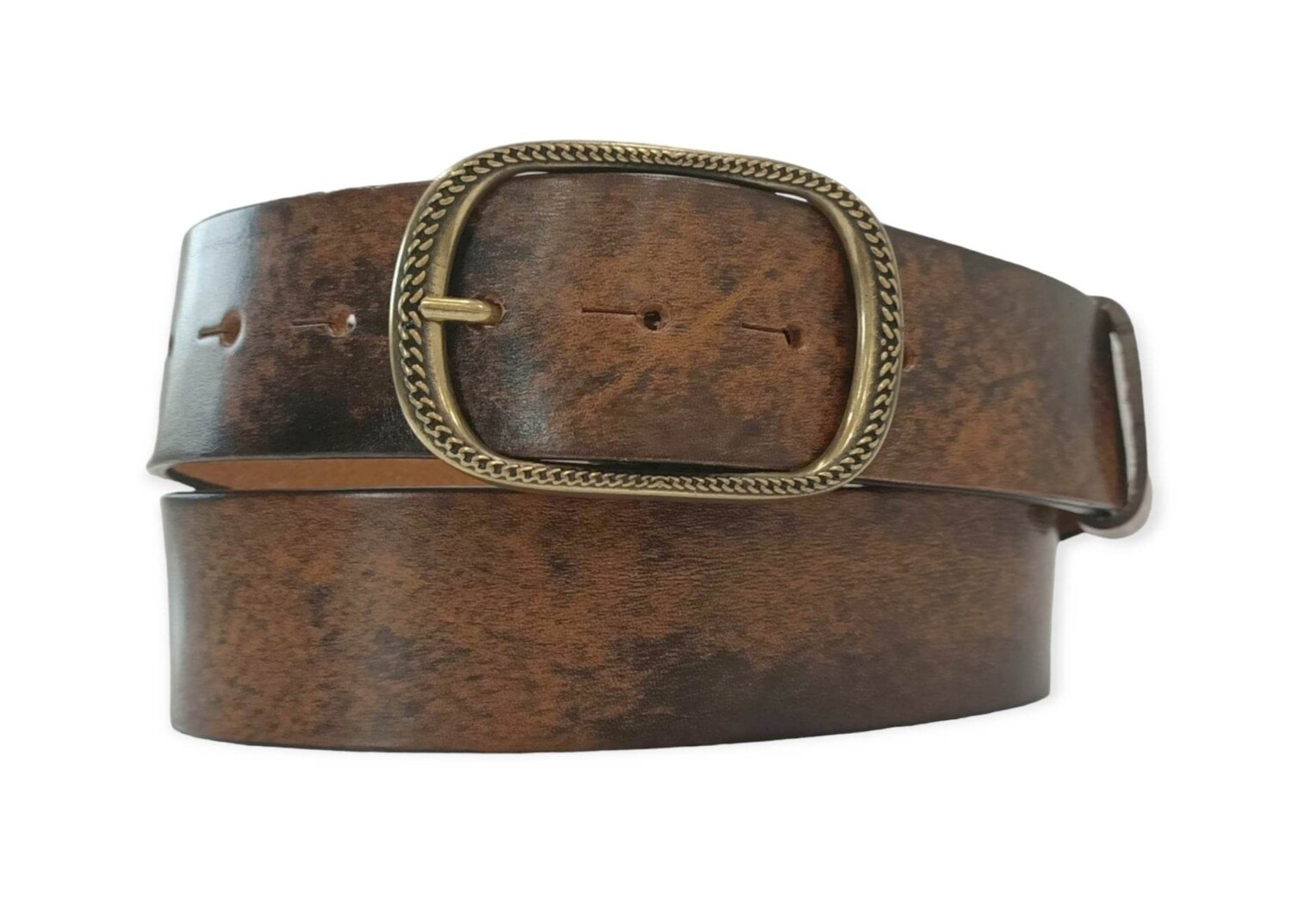 Ceinture En Cuir Navasoda Taille 32 Avec Boucle Orignal - Occasion Pour Femme