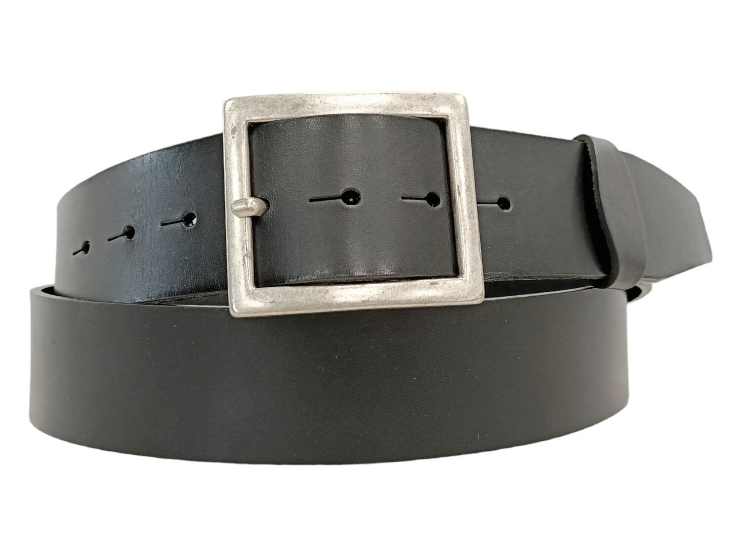 Ceinture Homme Cuir Véritable 38mm - Boucle Métal Réglable Jeans Et Costumes