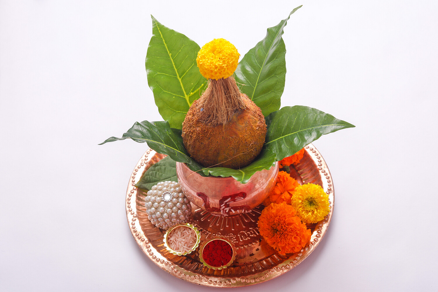 Pooja / Puja Ceremonial Coconuts - 9 Pack