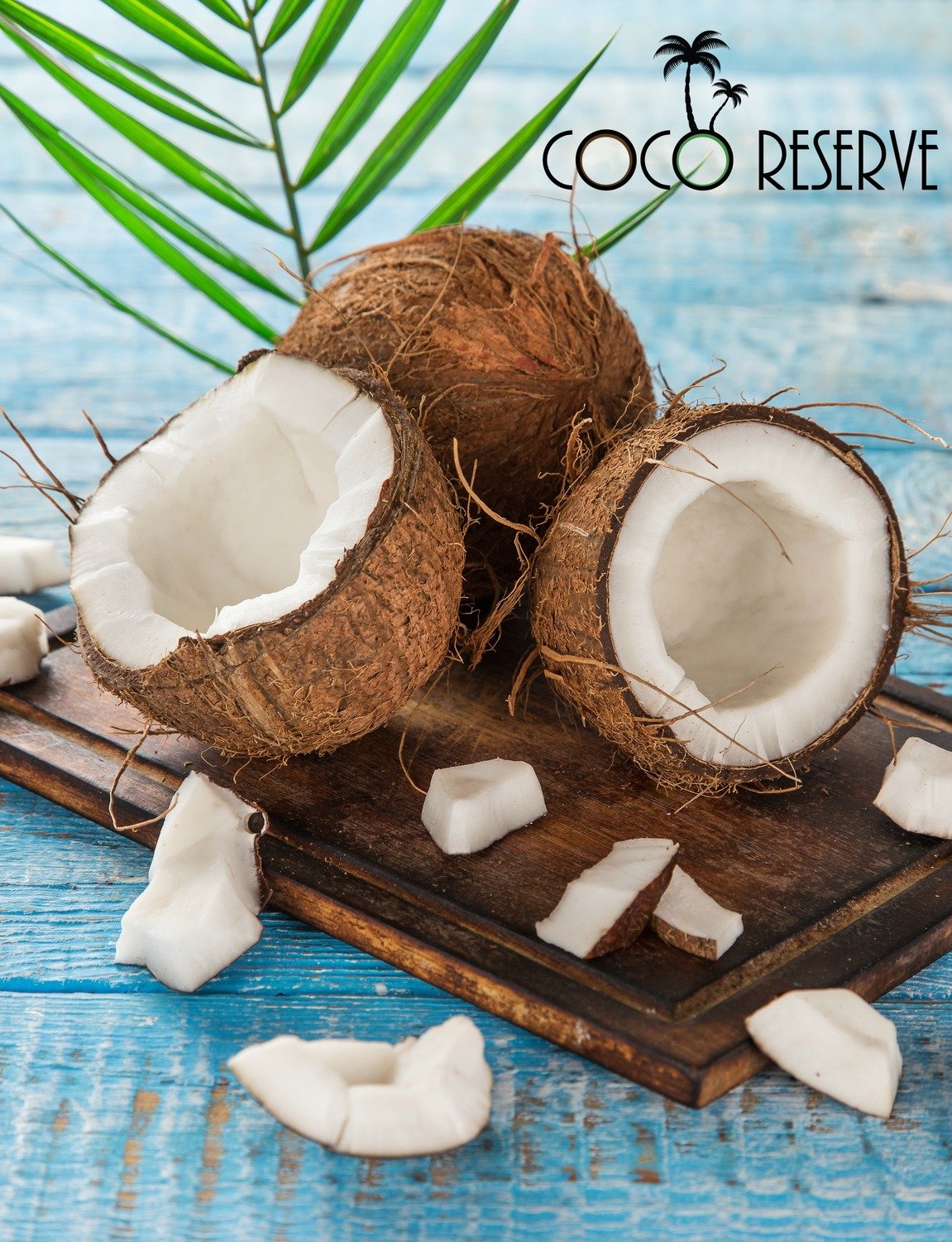 Fresh Coconut Brown Mature Coco Coconut Meat 4pcs