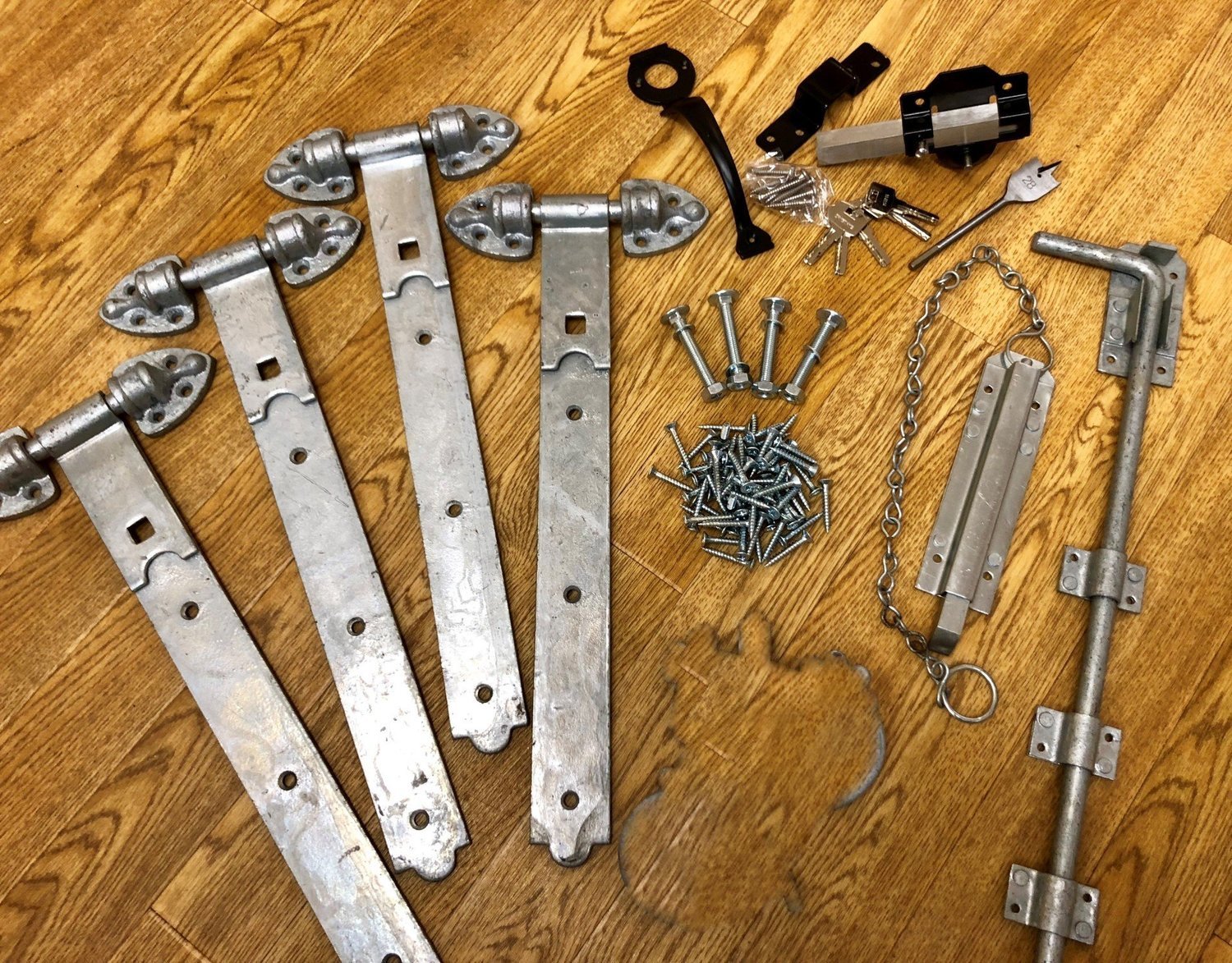 Garage doors complete ironmongery set (Galvanised)