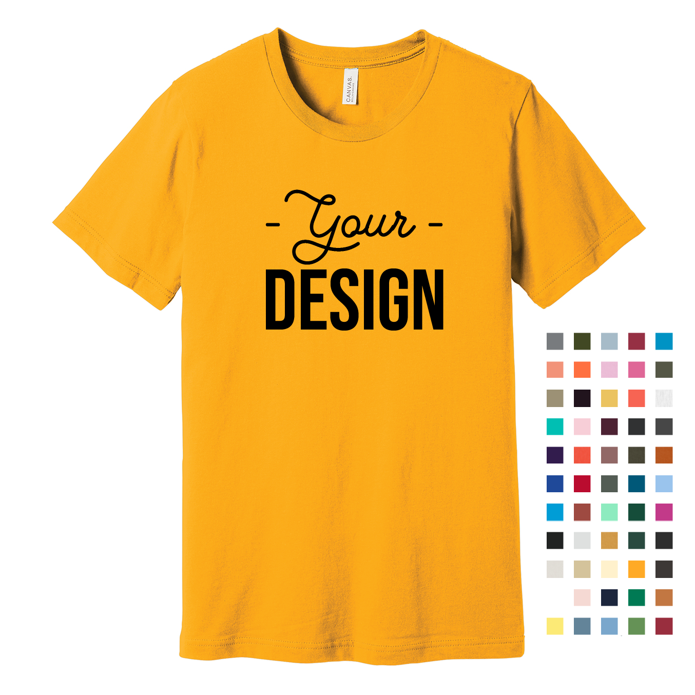 Bella Canvas Jersey Unisex Short Sleeve Shirt Custom Printed