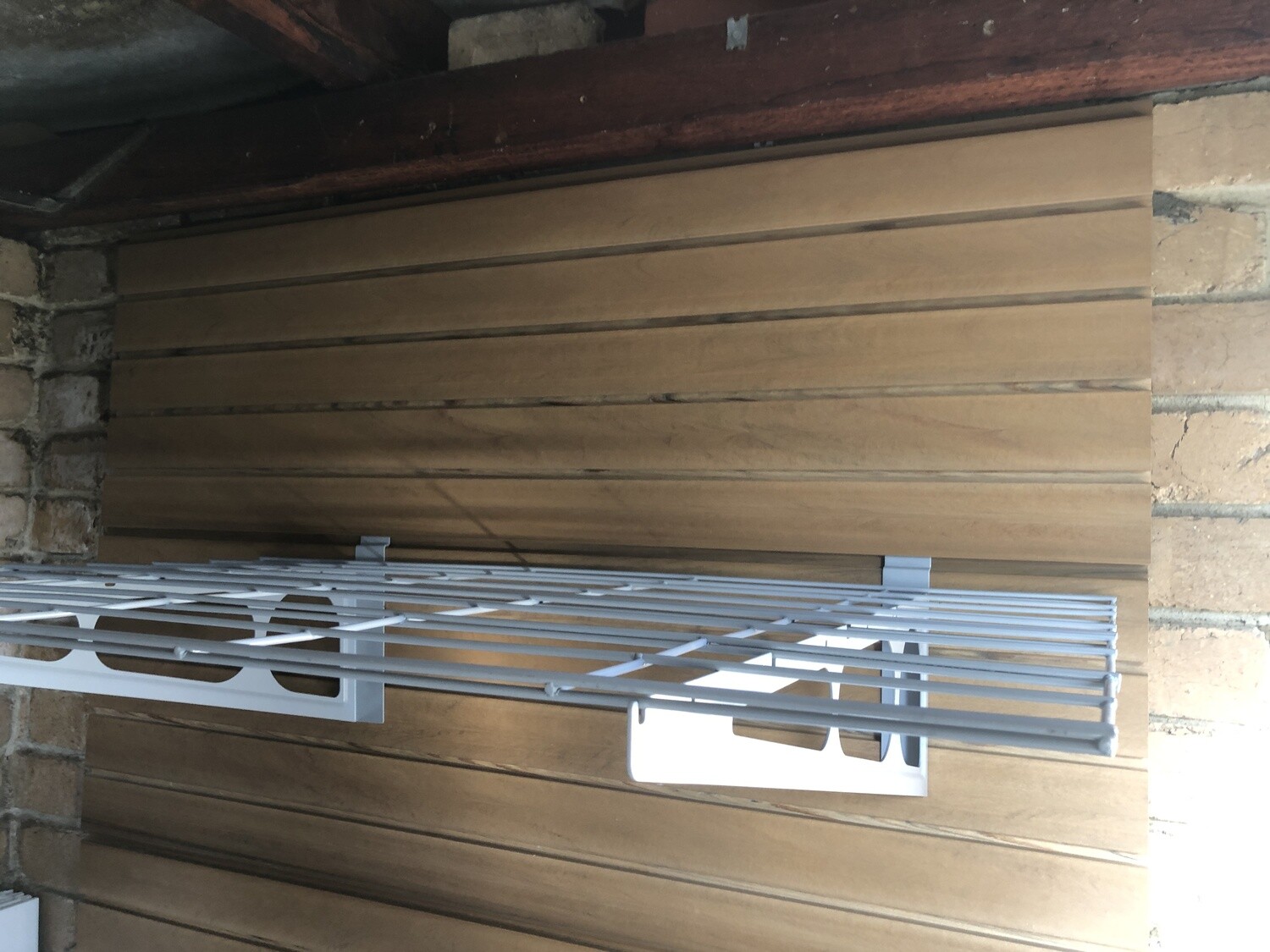 600mm Deep Wire shelving for garage walls Hooks Garage Storage