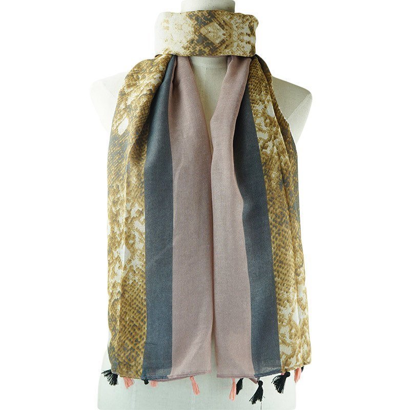 Scarf Snakeskin & Lilac