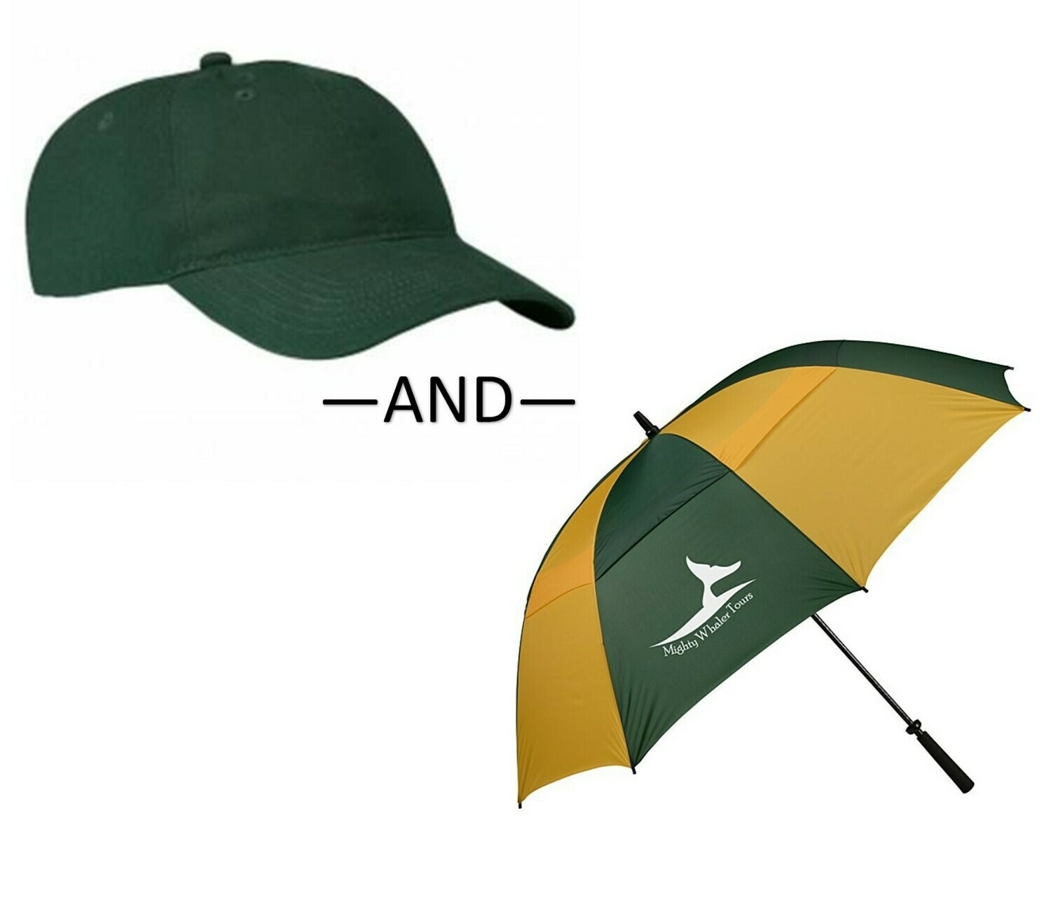 Baseball Cap & Umbrella Bundle