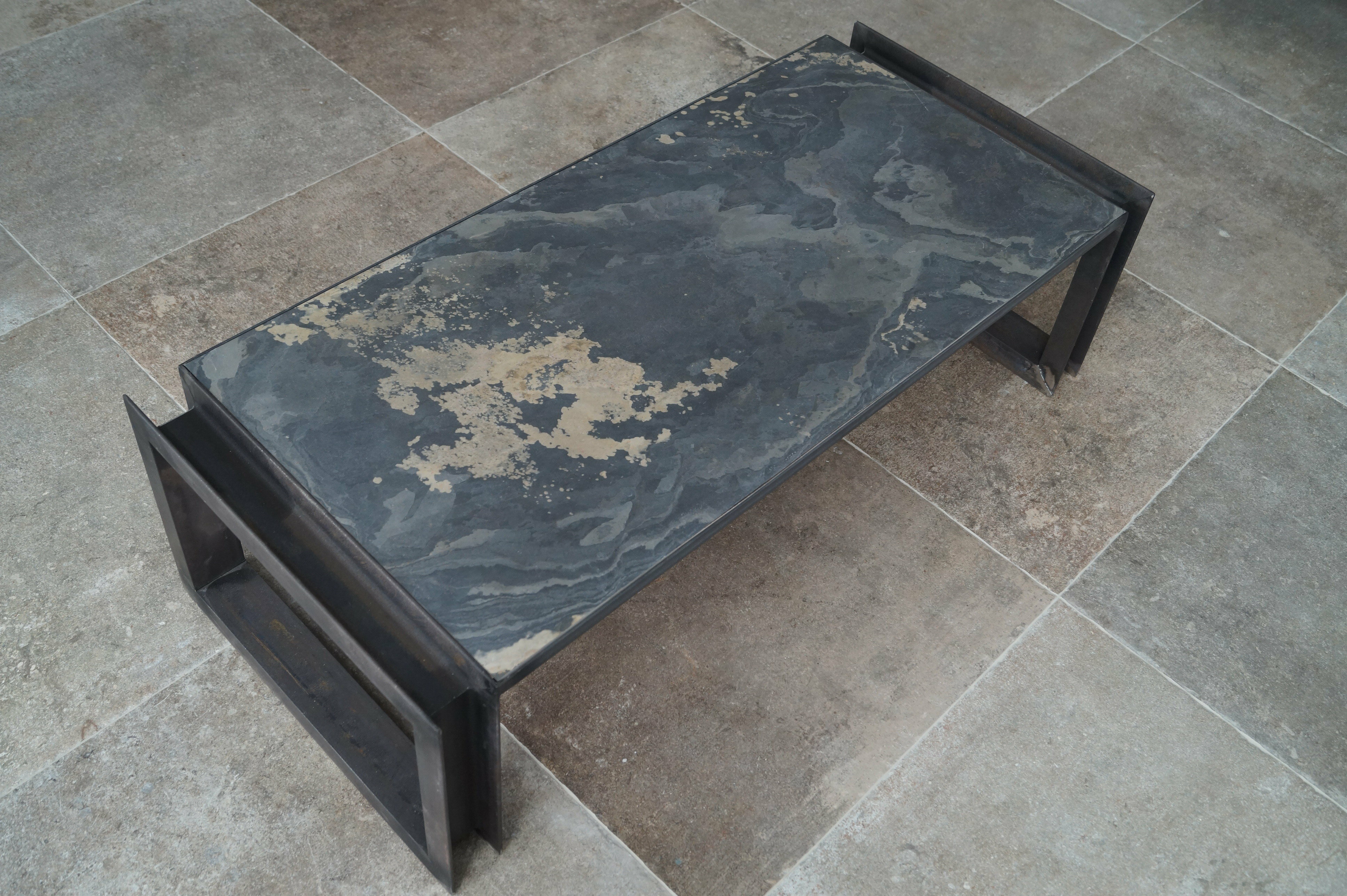 Tischplatte aus Schiefer