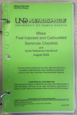 Seminole Checklist
