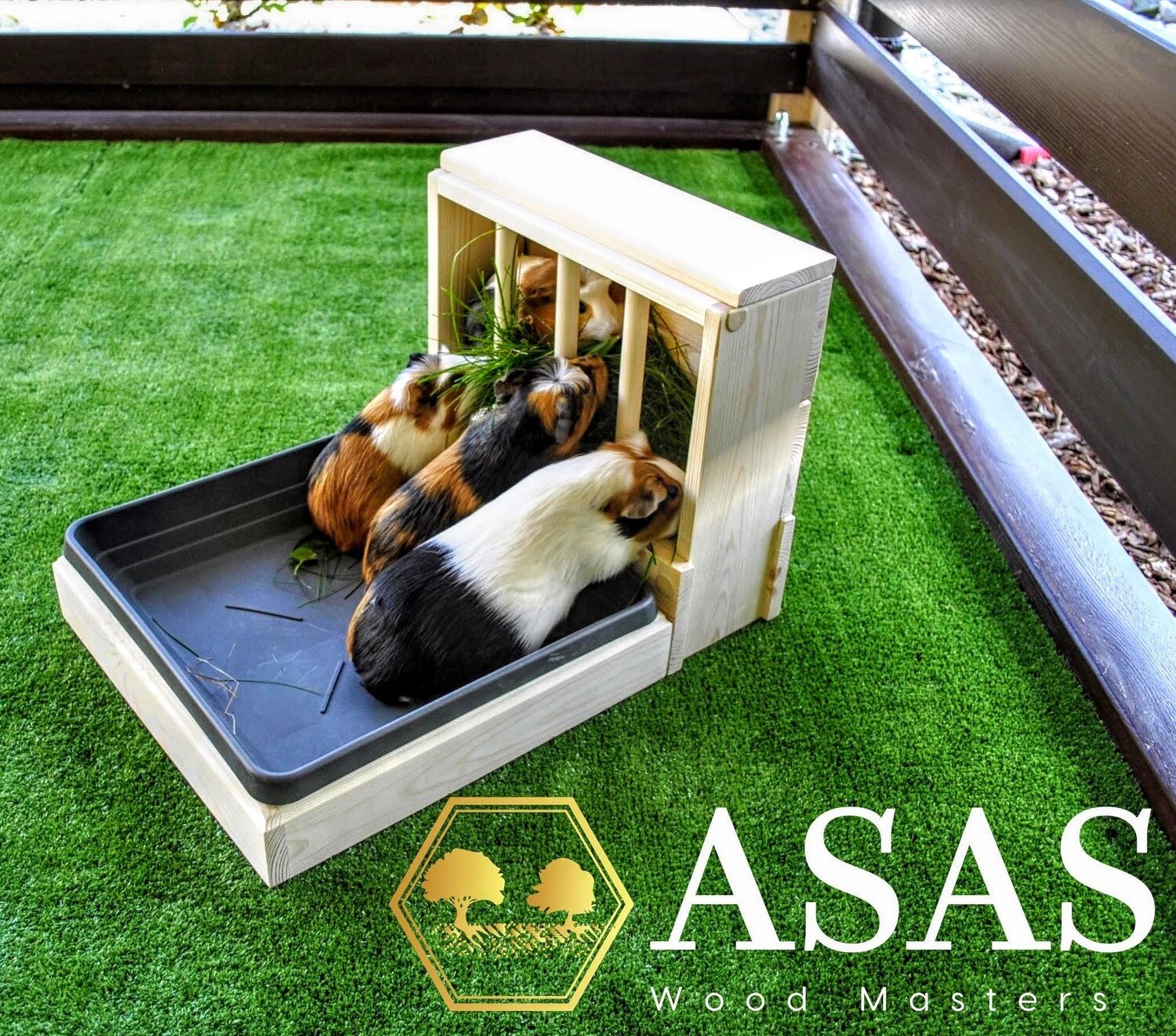 Guinea Pig Hay feeder with Litter Box, Guinea Pig house