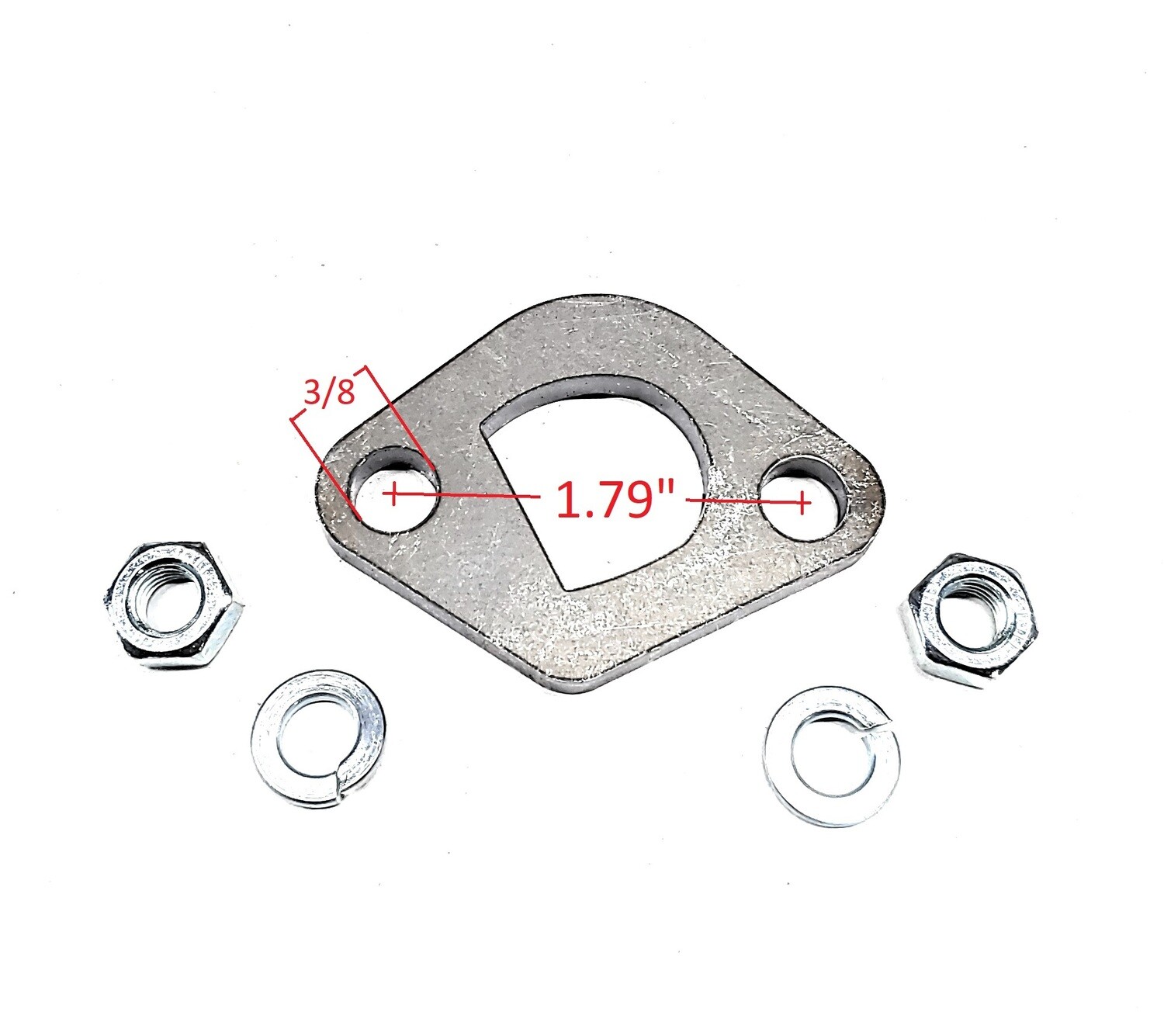 Exhaust Flange D for Predator 212cc, Honda GX160, GX200, Predator Hemi
