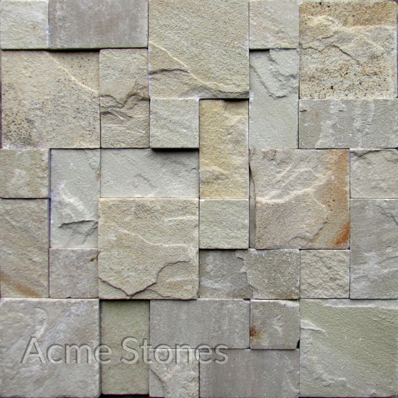 Set Pattern Mint Natural Stone Tiles Acme Stones