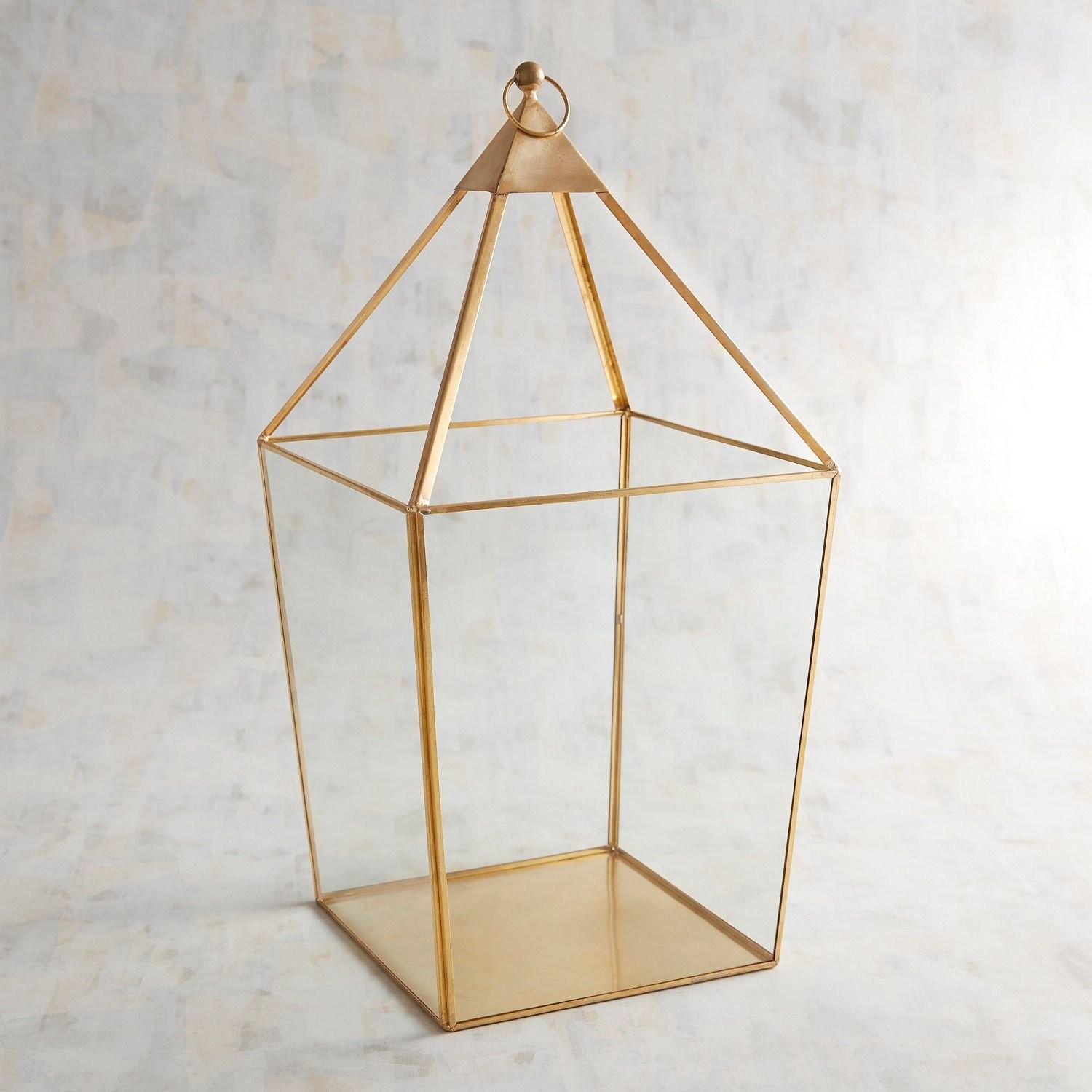 Large Modern Gold Lantern