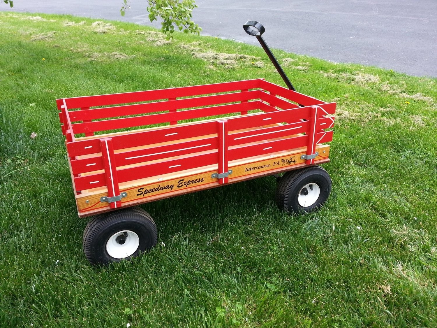 Red Wooden Wagon