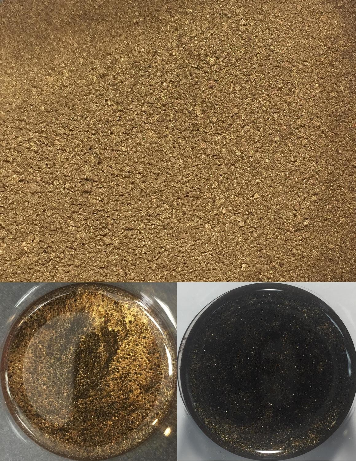 metallic pigments dark brown/pigments métalliques brun foncé