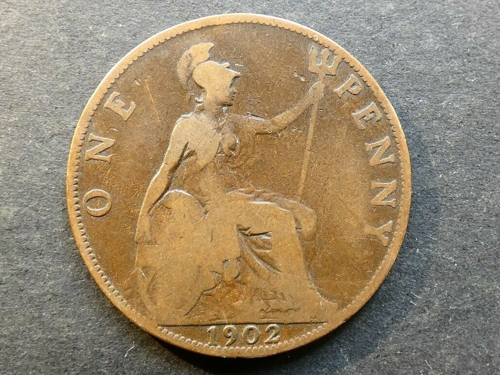 Penny, 1902, low tide.